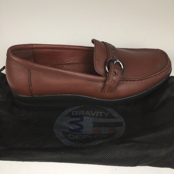 Gravity Defyer cordovan leather loafers w/buckle - Picture 9 of 9